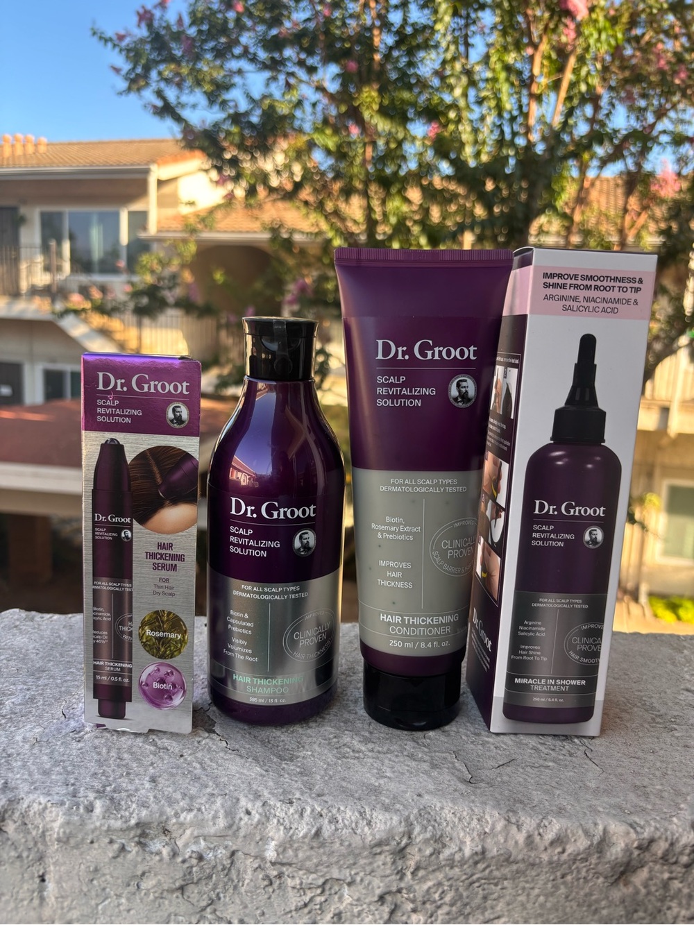 Dr. Groot Hair Care Set Shampoo Conditioner Scalp Care 4 Pc Biotin Rosemary